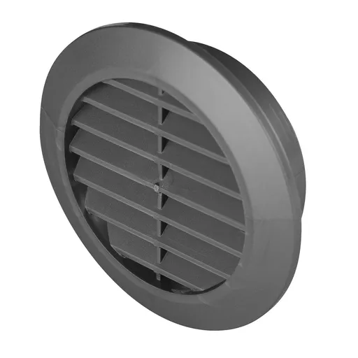[AWTT74GR] 172955 - MINI-AWENT Series grille - with anti-insect net   Ø60 graphite (pewter)