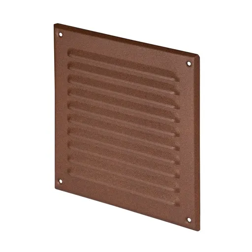[AWTMTA6BR] 173002 - Zinc coated steel sheet grille, with anti-insect net   150x150 brown