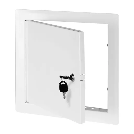 [AWTDM82Z] 173143 - Metal accesss door made of steel sheet covered with an epoxy coating and key lock 150x150 white