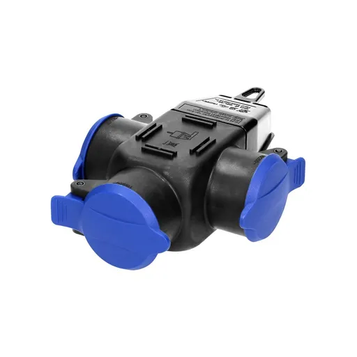 [ORNOR-AE-1346(GS)] 149336- Prise triple, schuko 3x250V AC/ 16A; IP 44, version Schuko, pour les Pays-Bas et l'Allemagne-ORN