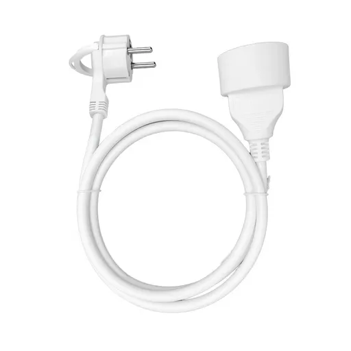 [ORNOR-AE-13194/5M] 146503 -Rallonge avec prise simple 1x2P+Z, 5m a fiche plate et câble PVC H05VV-F 3x1.5mm2, 230VAC/16A, pour Belgique et Pays-Bas -ORN