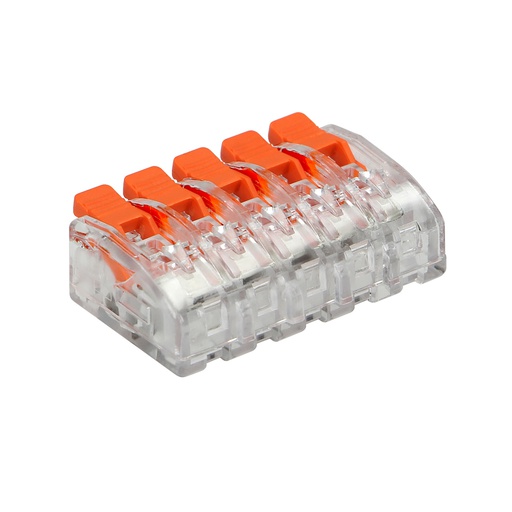 [ORNOR-SZ-8005/5/B4] 140215-Installation clamp connector for 5 cables  (any type of cable 0.2-4mm2); IEC 450V/32A, blister pack 4 pcs.-ORN