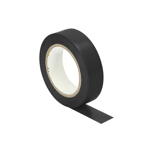 [ORNOR-AE-13214/B/10M] 140224-Ruban isolant, ignifuge, noir 15 mm de large, 0,13 mm d'épaisseur, 10 m de long-ORN