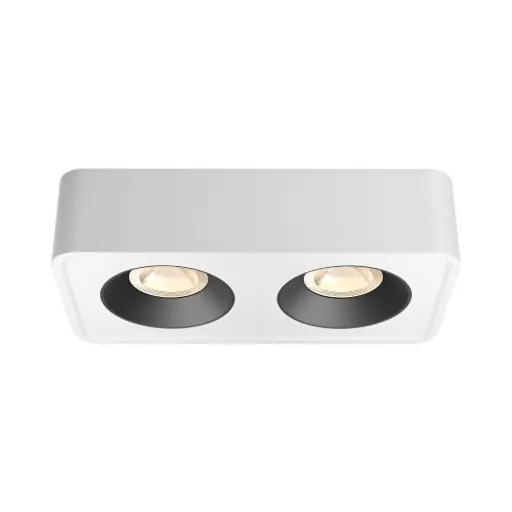 [BRYBH04-00060] 103405 - GATA 2X10W 3IN1 SQUARE WHITE SURFACE SPOTLIGHT - BRY  