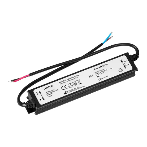[ORNOR-ZL-1682/24/100] 146668 - LED driver, slim, hermetic, 24V, 100W, IP44, metal housing