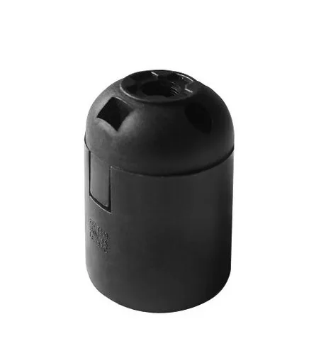[ORNLH/E27-1/B/40] 140290- Douille thermoplastique E27 noir new-ORN