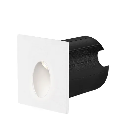 [BRYBG38-02300] 103074 - VECTOR SQUARE WHITE 2W 3000K IP65 WALL LIGHT BRY